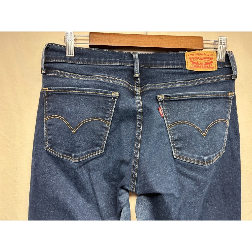 Levi's 710 super Skinny Jeans Womens Blue Denim Classic Everyday 5-Pocket 29x30